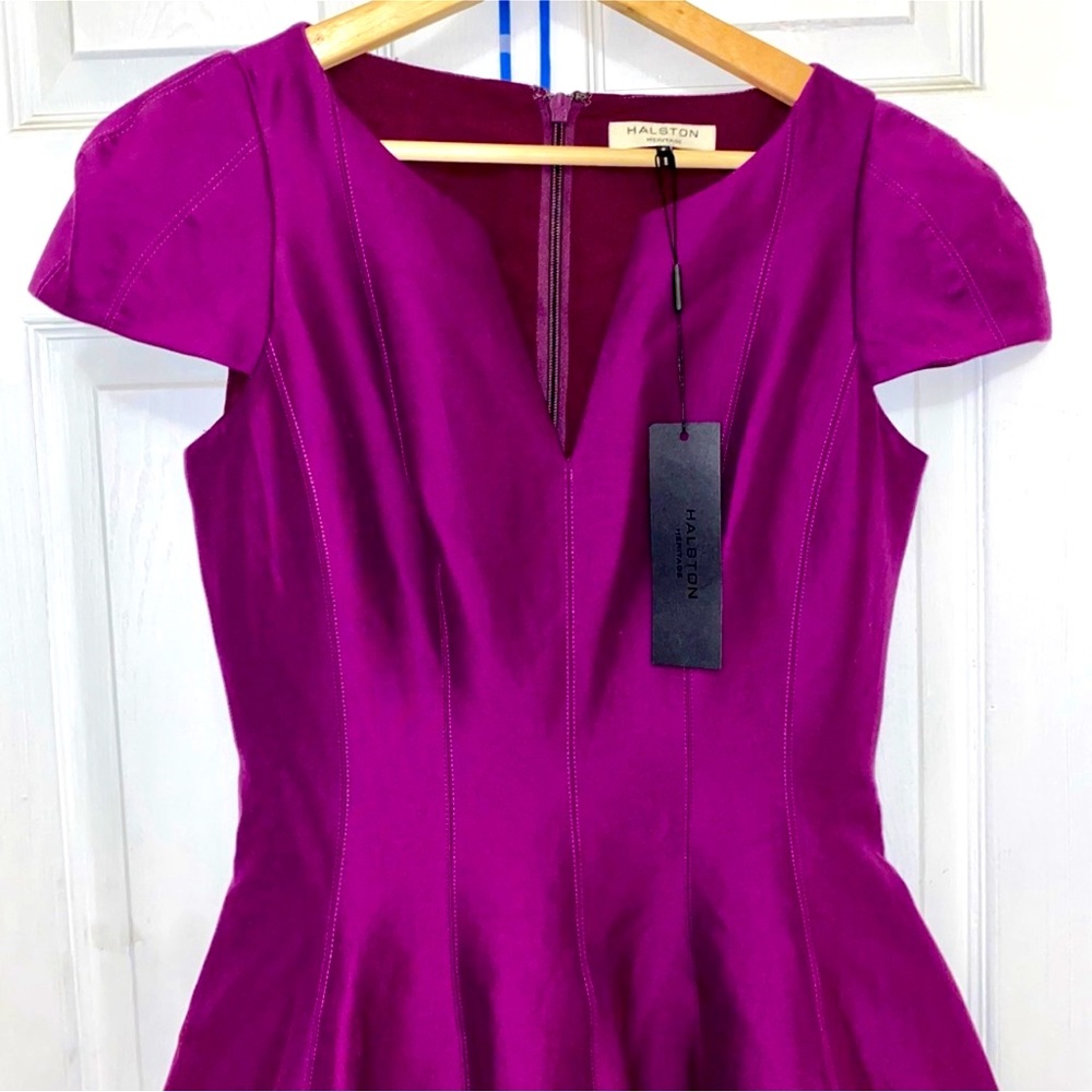 Wedding or cocktail Beautiful dress Halston Heritage, jwith tags never used